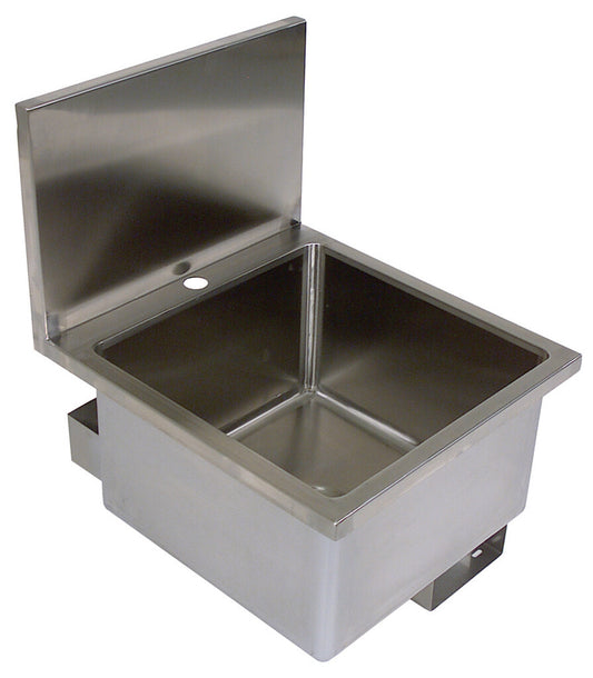 BK Resources BKHS-D-1616 Stainless Steel Hand Sink 16X16 16 GA