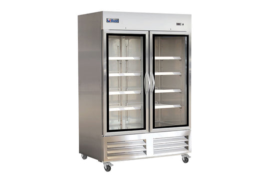 Ikon IB54FG 54" Double Glass Door Bottom Mount Reach-In Freezer