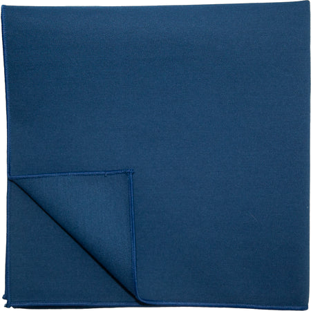Snap Drape 54481717NM011 17" x 17" Navy Spun Poly Signature Napkin