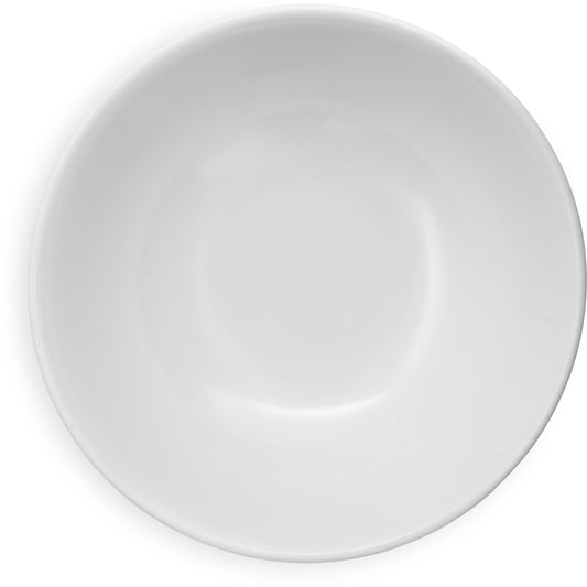Carlisle 4373802 36 oz White Melamine Footed Serving Bowl