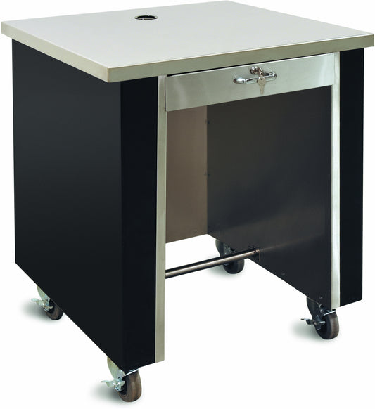 Dinex DXP2CR 28" L x 28" W x 36" H Stainless Steel DineXpress Solid Top Corner Counter