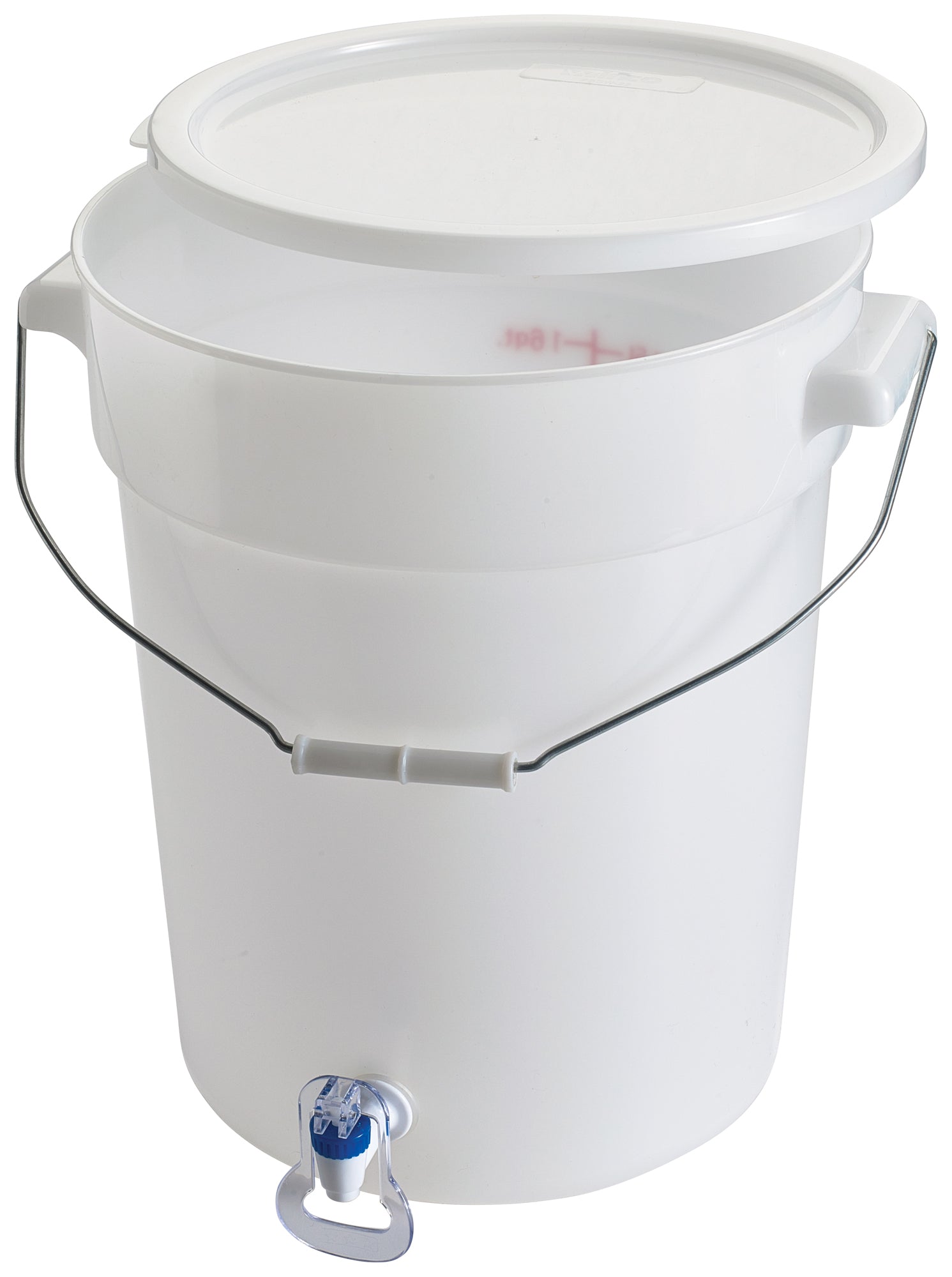 Winco PBDW-22 6 Gallon White Beverage Dispenser