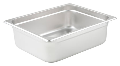 Winco SPJP-204 Half-size Stainless Steel Anti-jam Steam Pan, 4" Deep