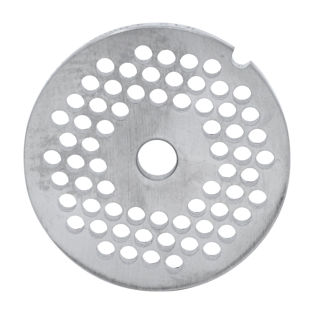 Omcan 11214 #12 One Notch/Round European Style Stainless Steel Hubless Plate, 4.8mm (3/16")