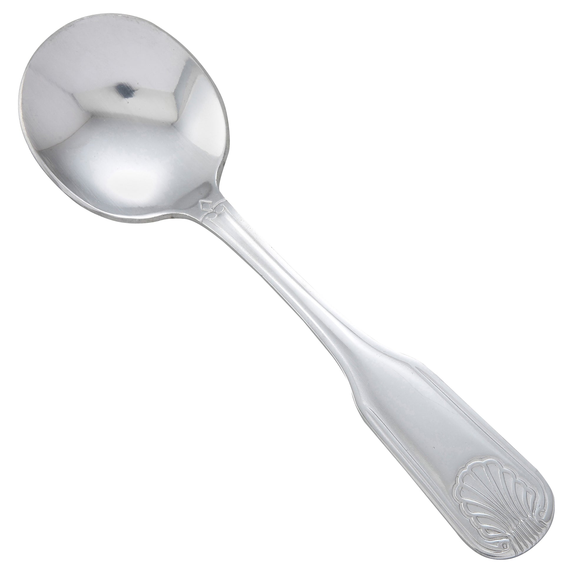 Winco 0006-04 Toulouse Bouillon Spoon, 18/0 Extra Heavyweight