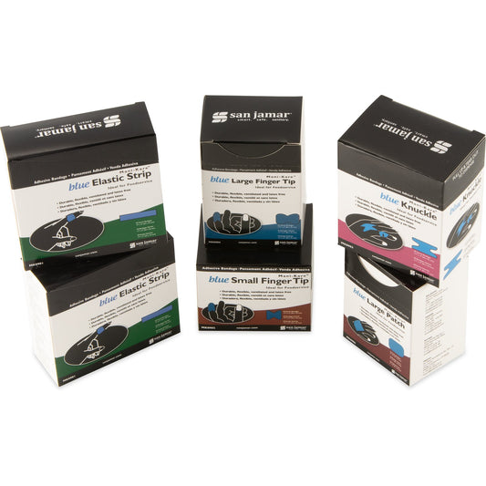 Carlisle MK0906 Blue Polyester Mani-Kare Bandages Combo Pack