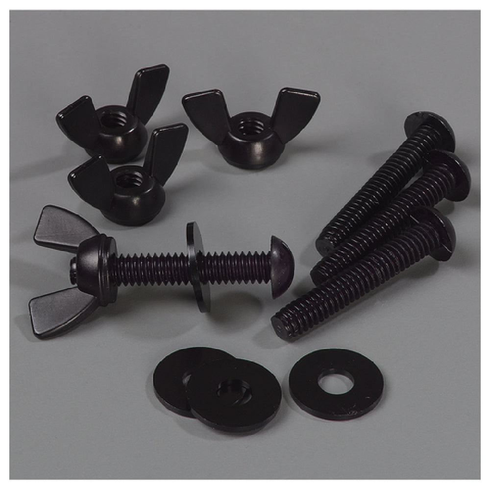 Carlisle 770200 Black Hardware for Single-Sided Sneeze Guard