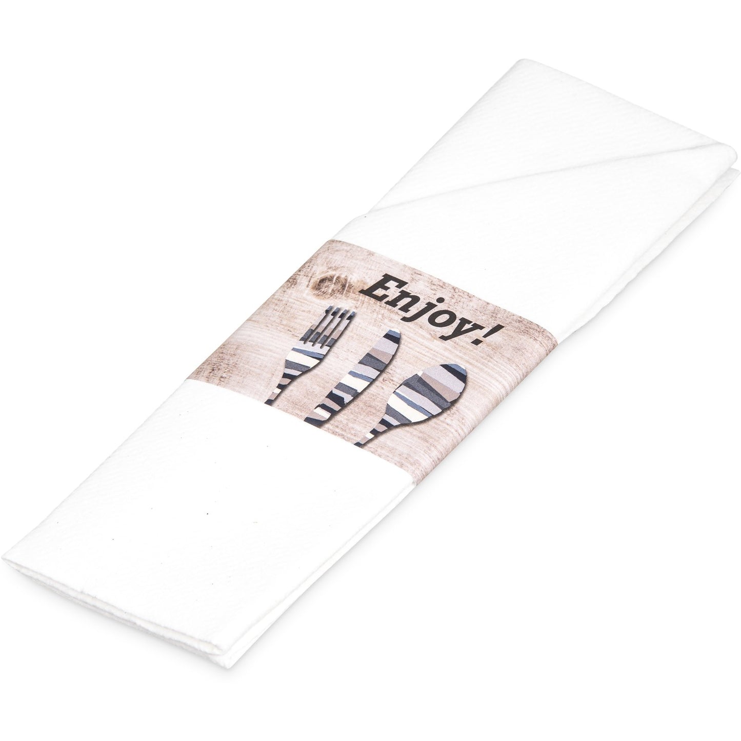 Dinex DXCTCADNS1041 16" x 16" Woodgrain Napkin Sleeve