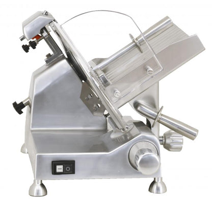 Omcan 41712 12-inch Belt-Driven Meat Slicer with Blade Locker