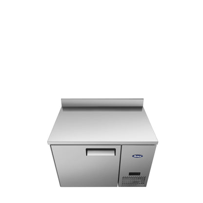 Atosa MGF44GR 44" Worktop Refrigerator with Backsplash, Side Mount Compressor