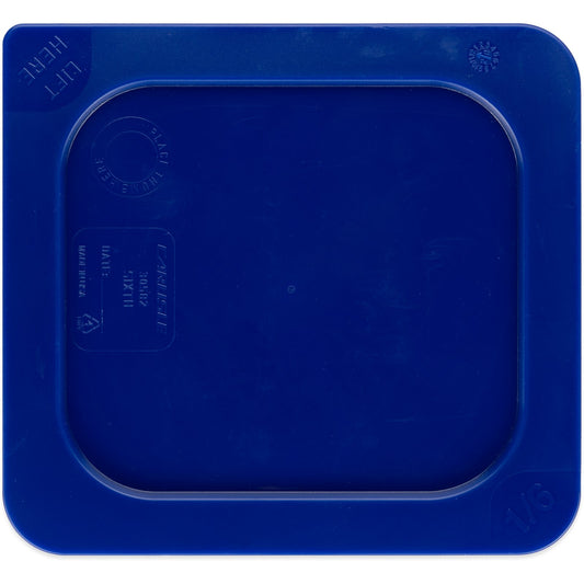 Carlisle 3058260 1/6 Size Dark Blue Polyethylene Smart Lids Food Pan Lid