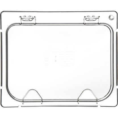 Carlisle CM10239Z07 1/2 Size Clear Coldmaster EZ Access Lid with Notch