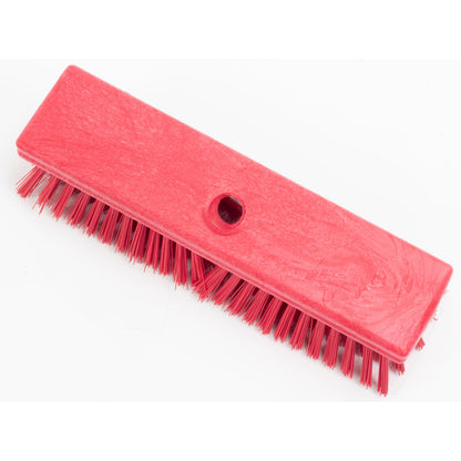 Carlisle 41722EC05 10" Red Sparta Color Coded Deck Scrub Brush