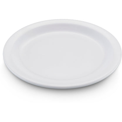 Carlisle KL20402 6.5" White Kingline Melamine Pie Plate