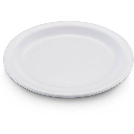 Carlisle KL20402 6.5" White Kingline Melamine Pie Plate