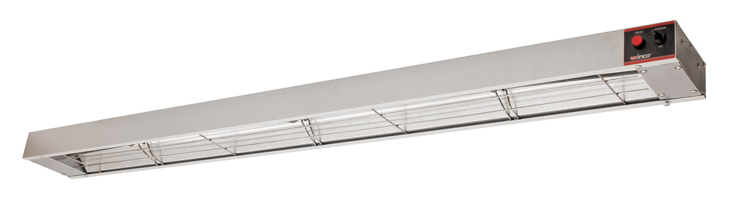 Winco ESH-60 60" Electric Strip Heater with Undermount Brackets 12A 1400W