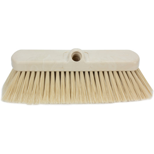 Carlisle 41278EC25 10" Tan Color Coded Flo-Thru Wall & Equipment Brush