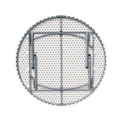 Omcan 41599 71-inch Solid Round Folding Table