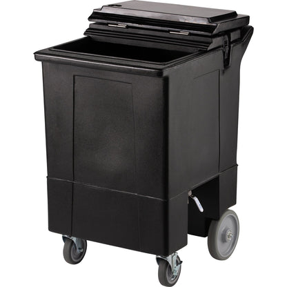 Carlisle IC2250T03 125 lb Black Cateraide Tall Ice Caddy (2 Swivel Casters)