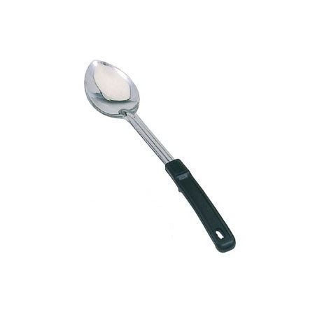 Omcan 80727 11-inch Stainless Steel Solid Basting Spoon with Stop-Hook Handle