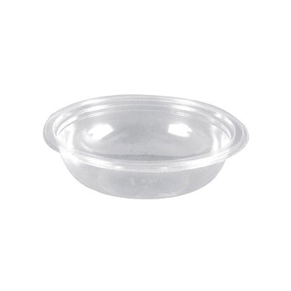 Dinex DX5402PCLR 24 oz 7" Clear Round Polystyrene Salad Bowl (300/cs)