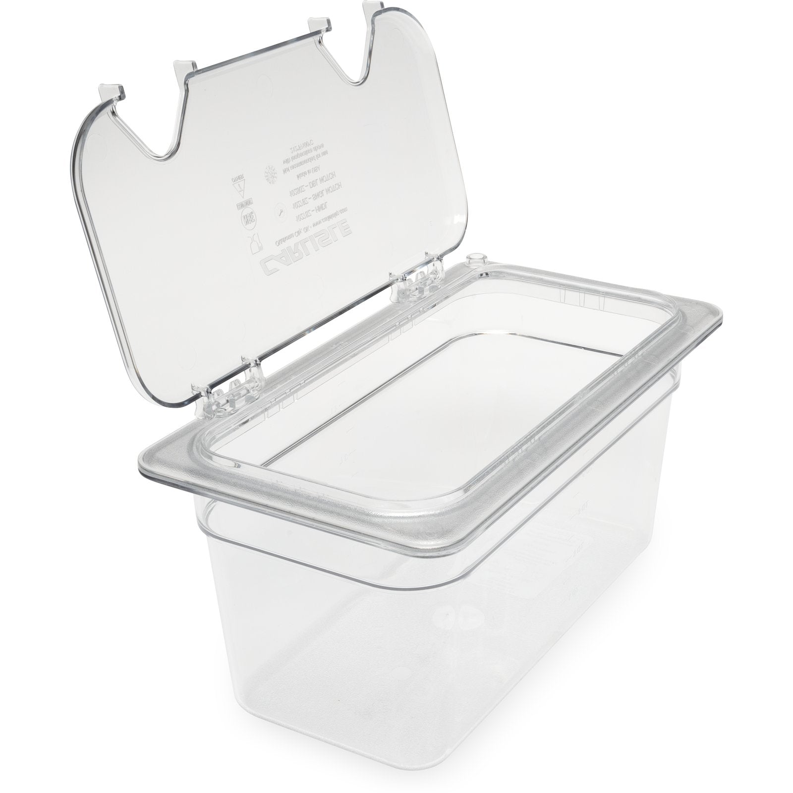 Carlisle 3066207 Clear Polycarbonate StorPlus Food Pan, 6" Deep
