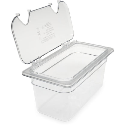 Carlisle 3066207 Clear Polycarbonate StorPlus Food Pan, 6" Deep