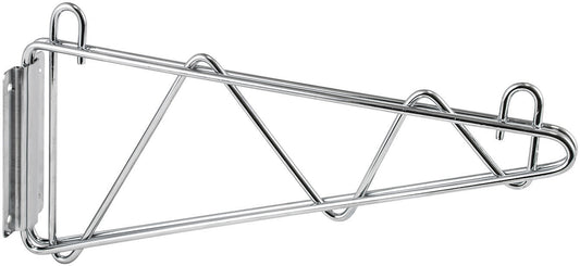 Winco VCB-14 14" Chrome-Plated Shelving Wall Mount Brackets (1 Pair)
