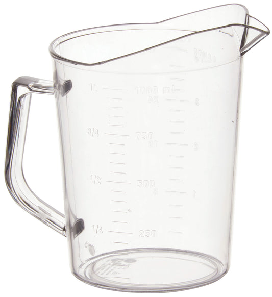 Winco PMU-100 1 Qt. Polycarbonate Measuring Cup