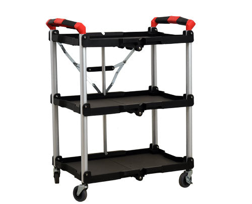 Omcan 47108 Small Black Folding Dining Cart
