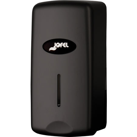Carlisle S1000MBK 1L Matte Black Manual Plastic Wall Mounted Jofel Valor Liquid/Lotion Refillable Soap Dispenser