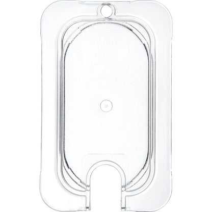 Carlisle 10337U07 1/9 Size Clear Polycarbonate StorPlus Notched Universal Lid