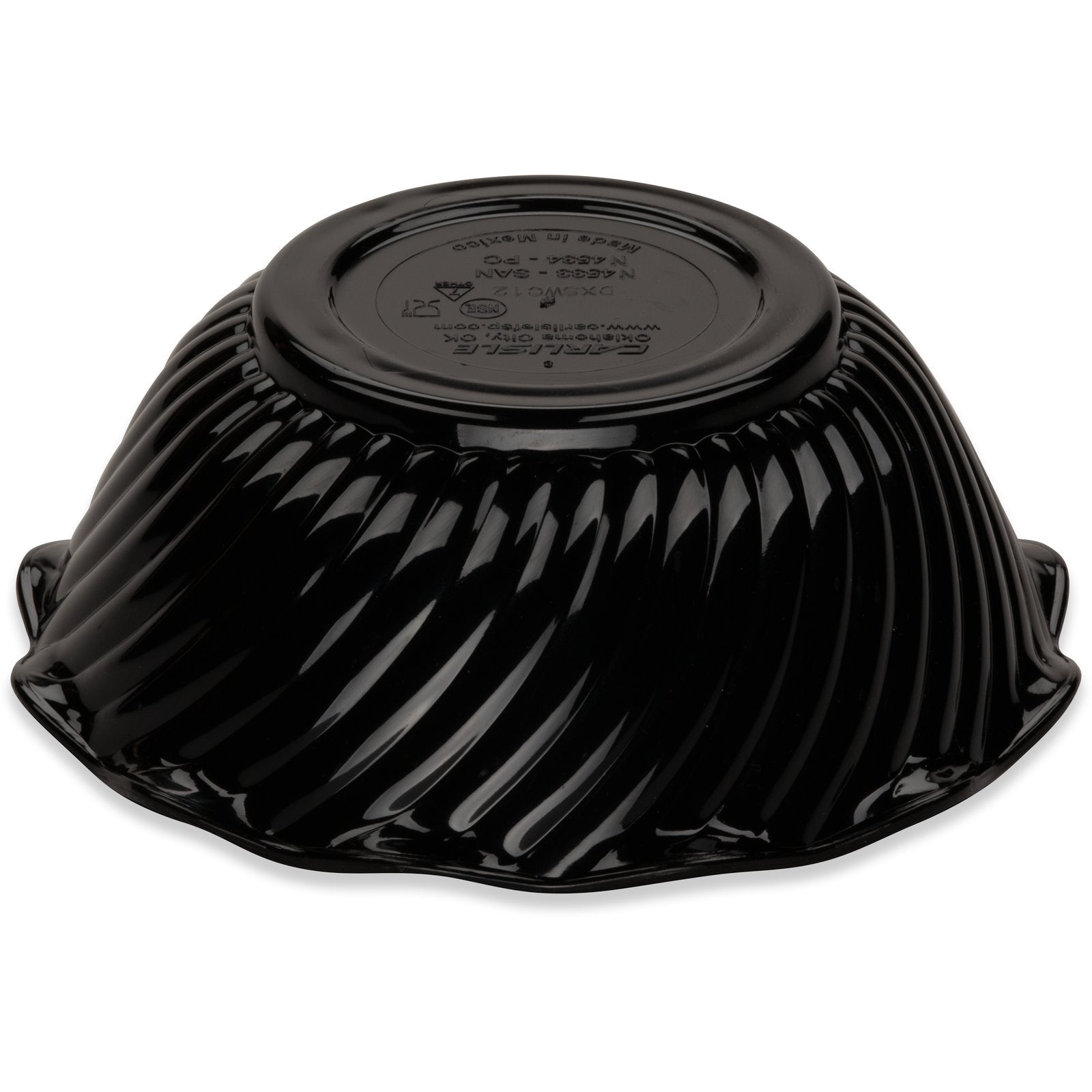 Dinex DXSWC1203 13 oz Black SAN Tulip Turnbury Swirl Bowl (48/cs)