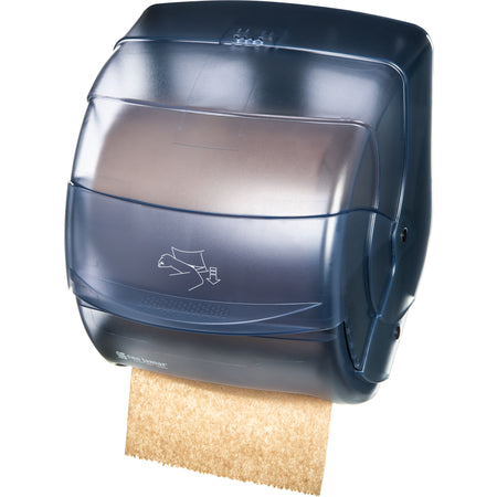 San Jamar T850TBL Arctic Blue Plastic Classic Integra Lever Roll Towel, All Core Sizes