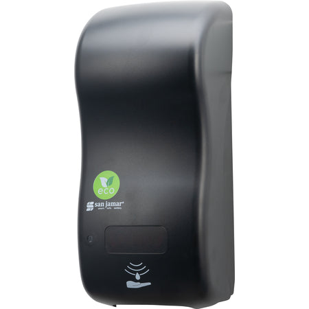 San Jamar SH900REBK 900 mL Black Classic Rely Hybrid Electronic Soap Liquid & Lotion