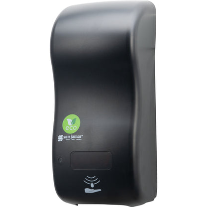 San Jamar SH900REBK 900 mL Black Classic Rely Hybrid Electronic Soap Liquid & Lotion