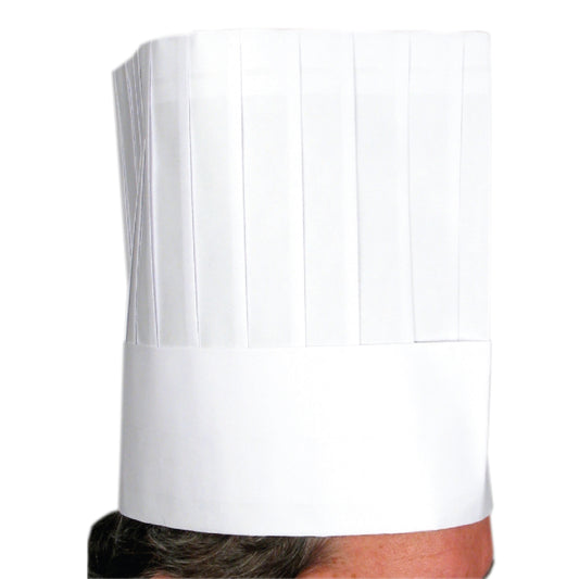 Winco DCH-9 9" Disposable Chef Hats (10pcs/bag)