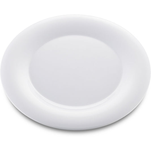 Carlisle 3302402 12" White Sierrus Melamine Wide Rim Dinner Plate