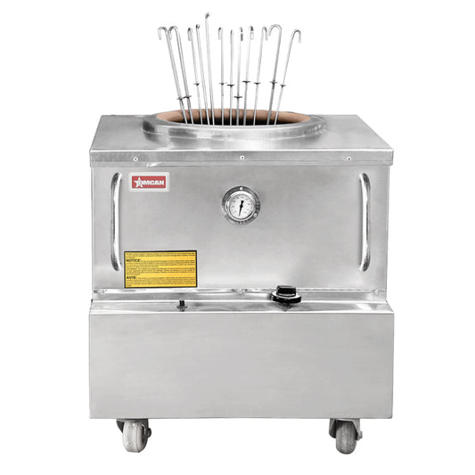 Omcan 44386 28" x 30" Gas Stainless Steel Tandoor Clay Oven