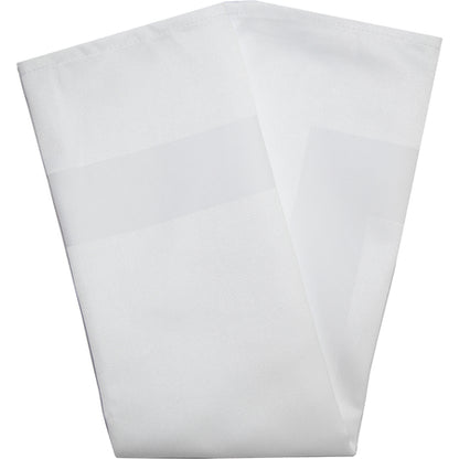 Snap Drape 54682222NH010 22" x 22" White Spun Polyester Microfiber Milan Birdseye Napkin