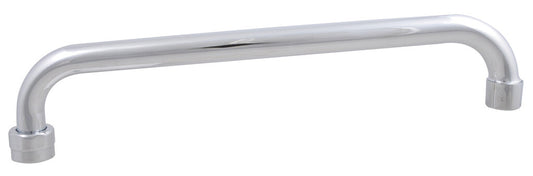 BK Resources BKF-HSPT-12-G 12" Chrome-Plated Brass Optiflow Heavy Duty Swing Spout, 2.2 GPM Flow Rate