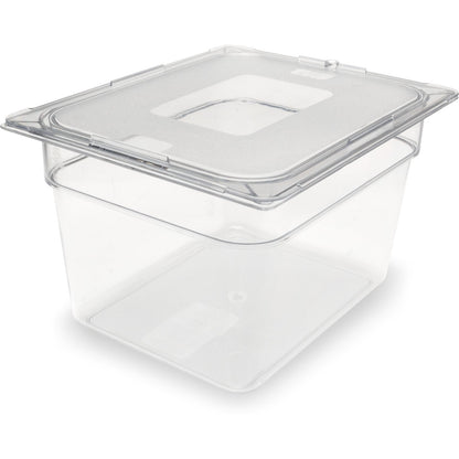Carlisle 10223B07 1/2 Size Clear Polycarbonate StorPlus Food Pan, 8" Deep