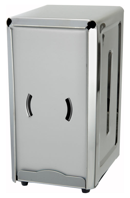 Winco NH-7 3-1/2" x 7" Stainless Steel Napkin Dispenser