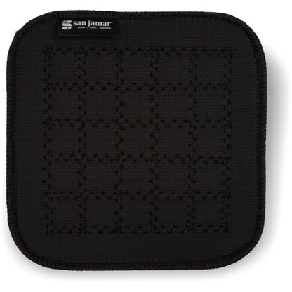 San Jamar UHP77BK 7"x7" Black Neoprene Ultigrip Hot Pad