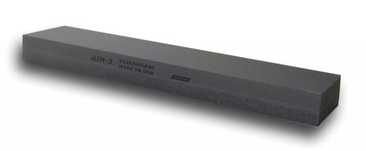 Omcan 10970 11.5" x 2.5" x 1" Norton Sharpening Stone - Giant Bench Stone with JUM3 Crystolon Combination