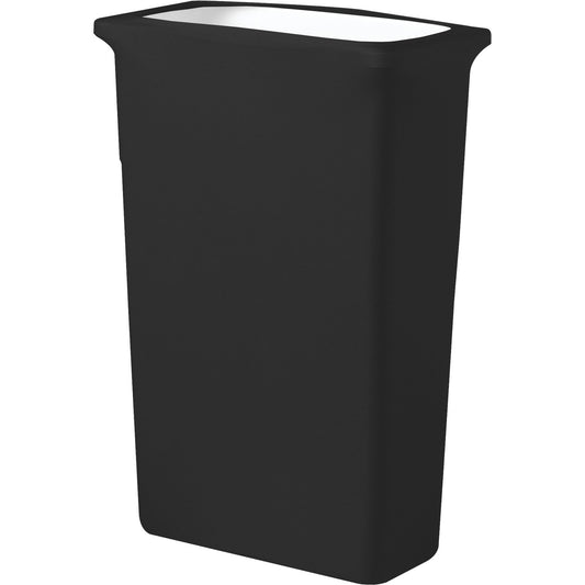 Snap Drape CN420WC23014 23 Gallon Black 88% Polyester/12%Spandex Blend Contour TrimLine Waste Container Cover