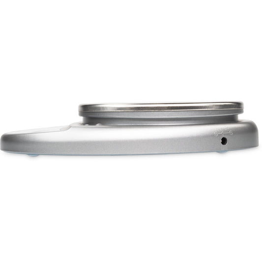 San Jamar SCDGP11M 11 lb/5 kg Gray NSF Listed Digital Scale - Metallic