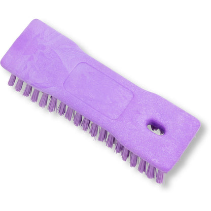Carlisle 42024EC68 8" Purple Comfort Grip Hand Scrub Brush