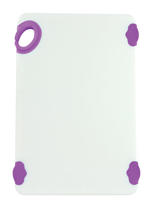 Winco CBN-1218PP 12"x18"x1/2" Purple Cutting Board with Hook