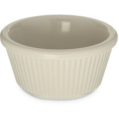 Carlisle S282-842 3 oz Bone Melamine Smooth Ramekin - Cash & Carry (12/st)